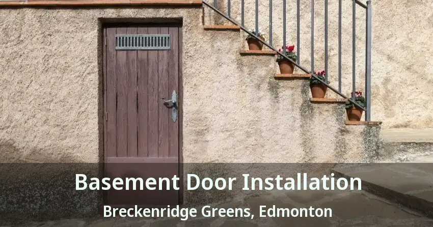 Basement Door Installation Breckenridge Greens, Edmonton - AB