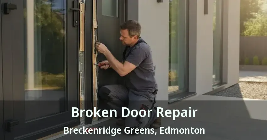 Broken Door Repair Breckenridge Greens, Edmonton - AB