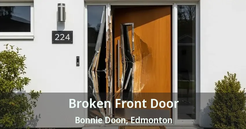 Broken Front Door Bonnie Doon, Edmonton - AB