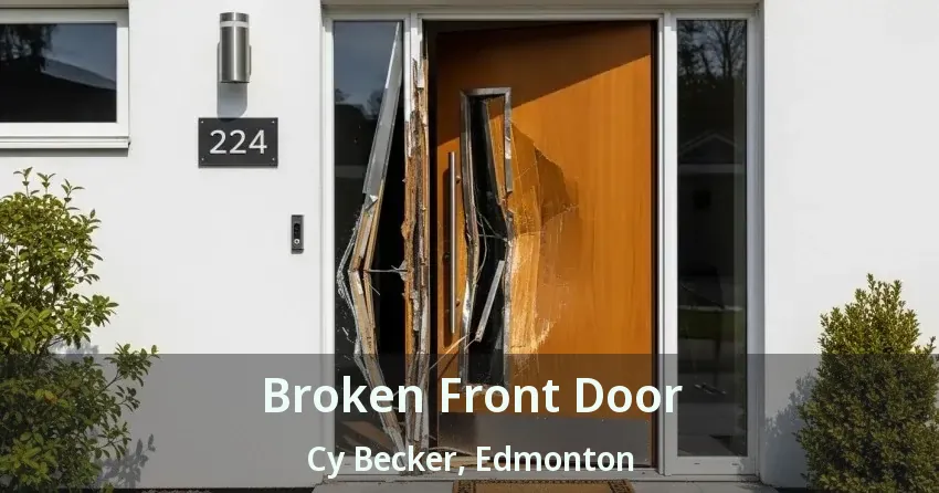 Broken Front Door Cy Becker, Edmonton - AB