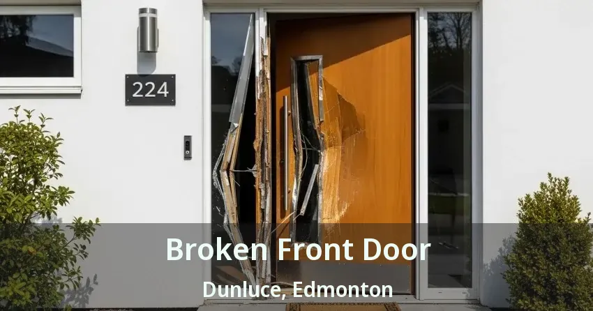 Broken Front Door Dunluce, Edmonton - AB
