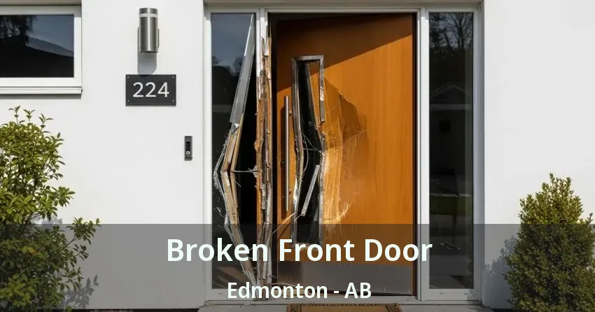 Broken Front Door Edmonton - AB