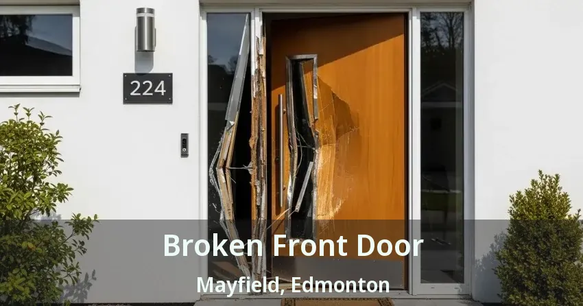 Broken Front Door Mayfield, Edmonton - AB