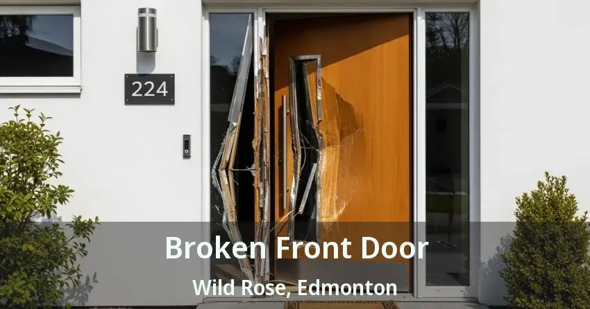 Broken Front Door Wild Rose, Edmonton - AB