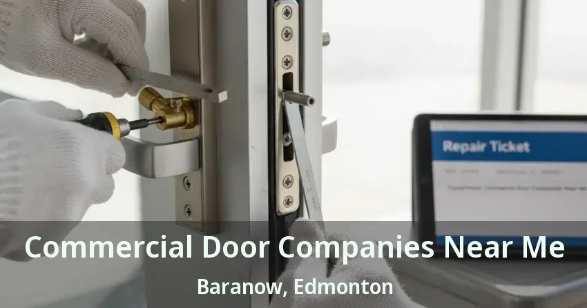 Commercial Door Companies Near Me Baranow, Edmonton - AB