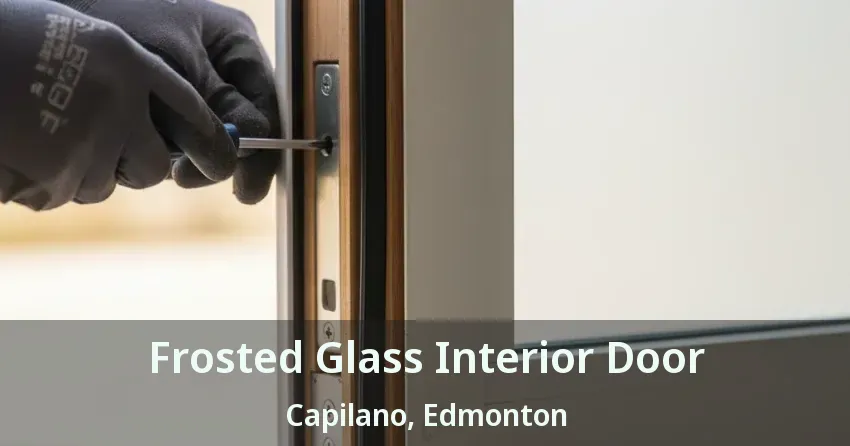 Frosted Glass Interior Door Capilano, Edmonton - AB