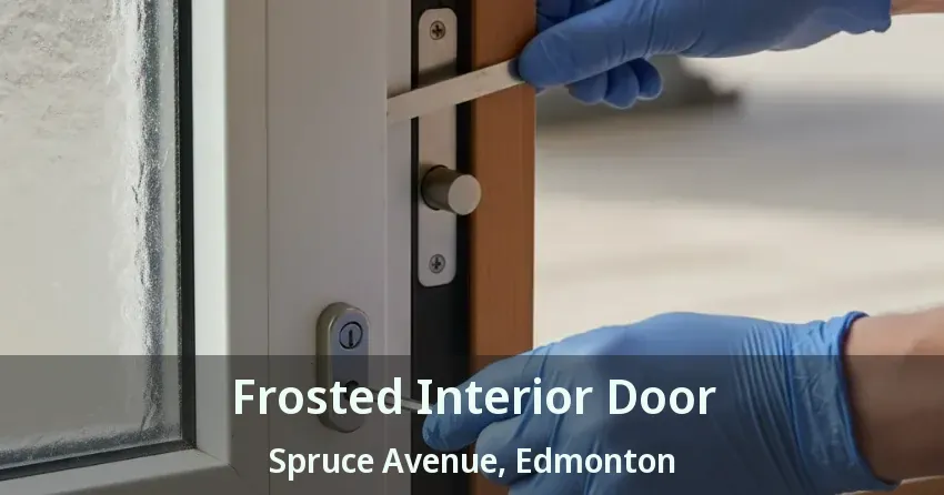 Frosted Interior Door Spruce Avenue, Edmonton - AB