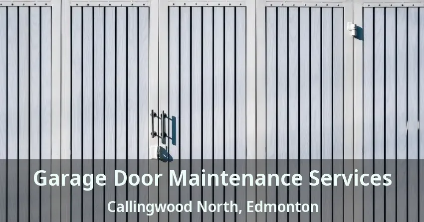 Garage Door Maintenance Services Callingwood North, Edmonton - AB