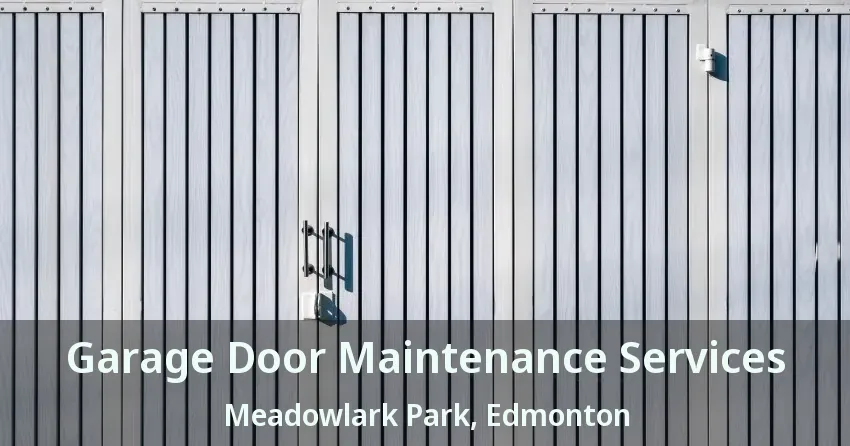 Garage Door Maintenance Services Meadowlark Park, Edmonton - AB