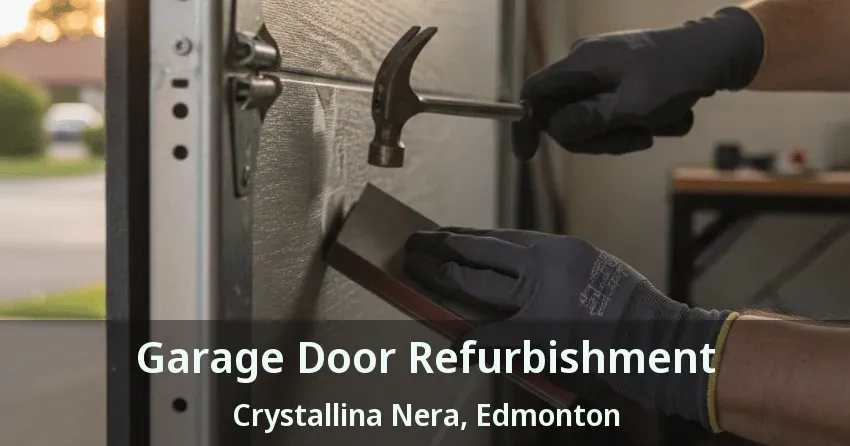 Garage Door Refurbishment Crystallina Nera, Edmonton - AB