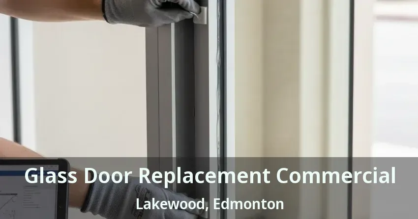 Glass Door Replacement Commercial Lakewood, Edmonton - AB