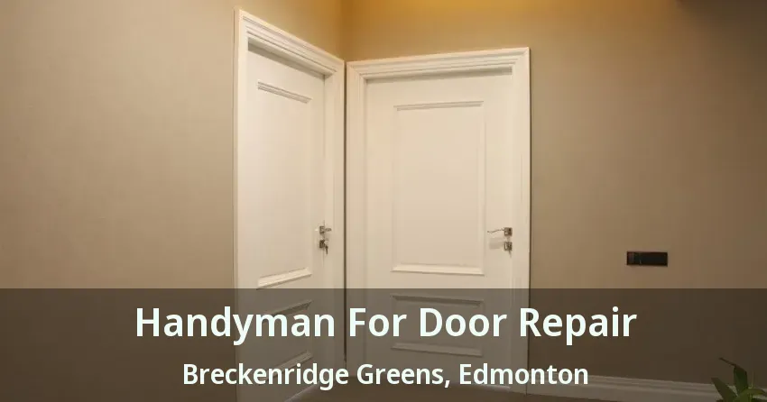 Handyman For Door Repair Breckenridge Greens, Edmonton - AB