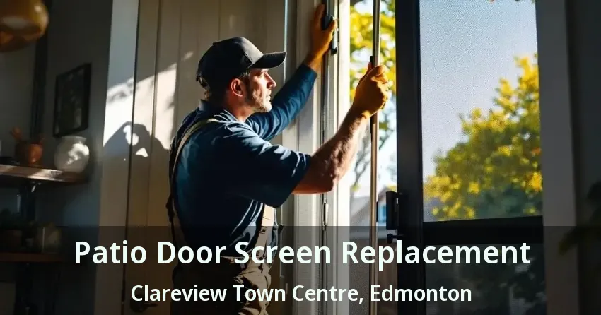 Patio Door Screen Replacement Clareview Town Centre, Edmonton - AB