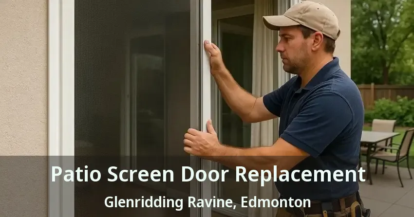 Patio Screen Door Replacement Glenridding Ravine, Edmonton - AB