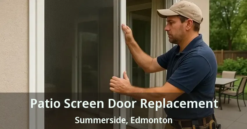Patio Screen Door Replacement Summerside, Edmonton - AB