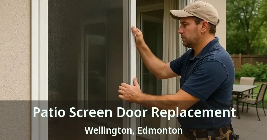 Patio Screen Door Replacement Wellington, Edmonton - AB
