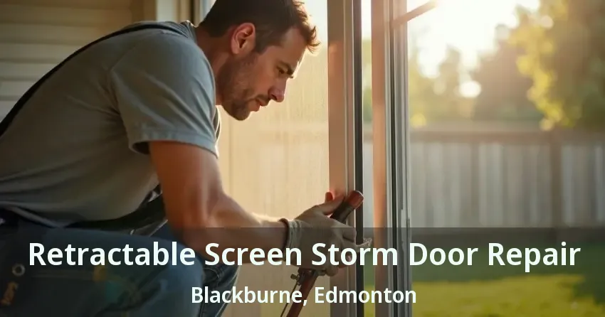 Retractable Screen Storm Door Repair Blackburne, Edmonton - AB