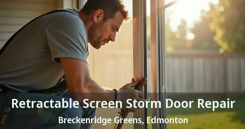 Retractable Screen Storm Door Repair Breckenridge Greens, Edmonton - AB