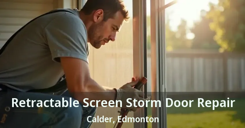 Retractable Screen Storm Door Repair Calder, Edmonton - AB