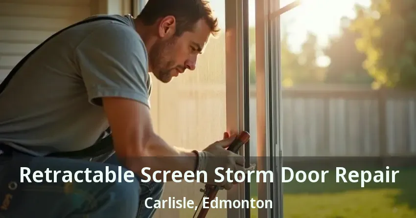 Retractable Screen Storm Door Repair Carlisle, Edmonton - AB