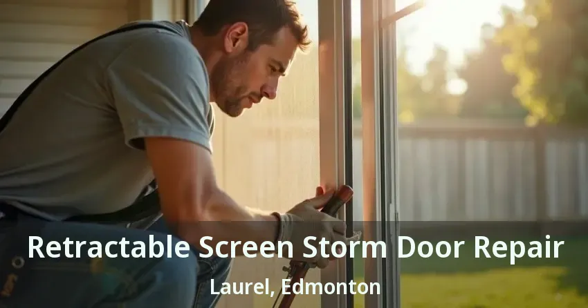 Retractable Screen Storm Door Repair Laurel, Edmonton - AB