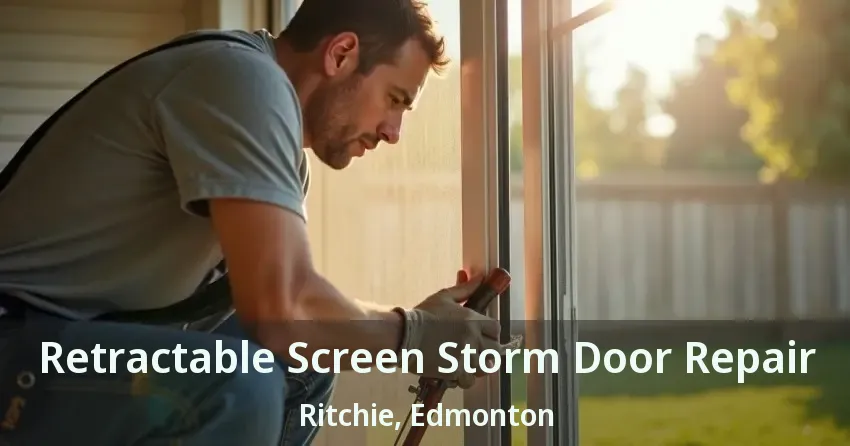 Retractable Screen Storm Door Repair Ritchie, Edmonton - AB