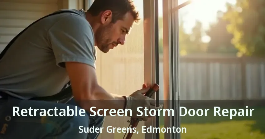 Retractable Screen Storm Door Repair Suder Greens, Edmonton - AB