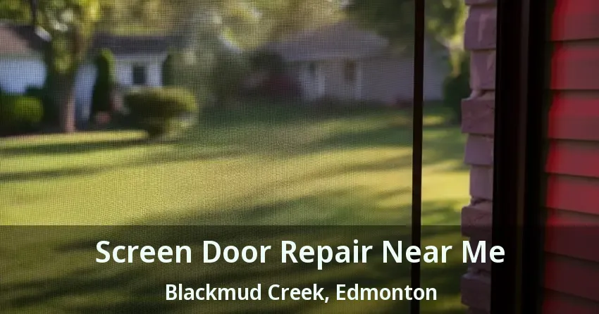 Screen Door Repair Near Me Blackmud Creek, Edmonton - AB