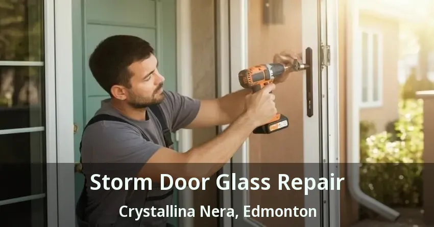 Storm Door Glass Repair Crystallina Nera, Edmonton - AB