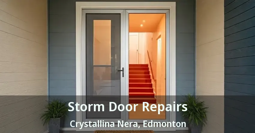 Storm Door Repairs Crystallina Nera, Edmonton - AB