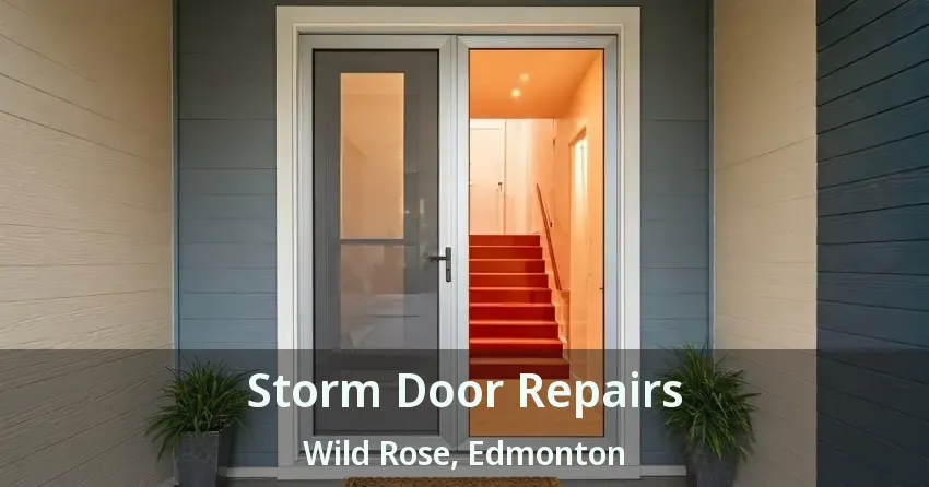 Storm Door Repairs Wild Rose, Edmonton - AB